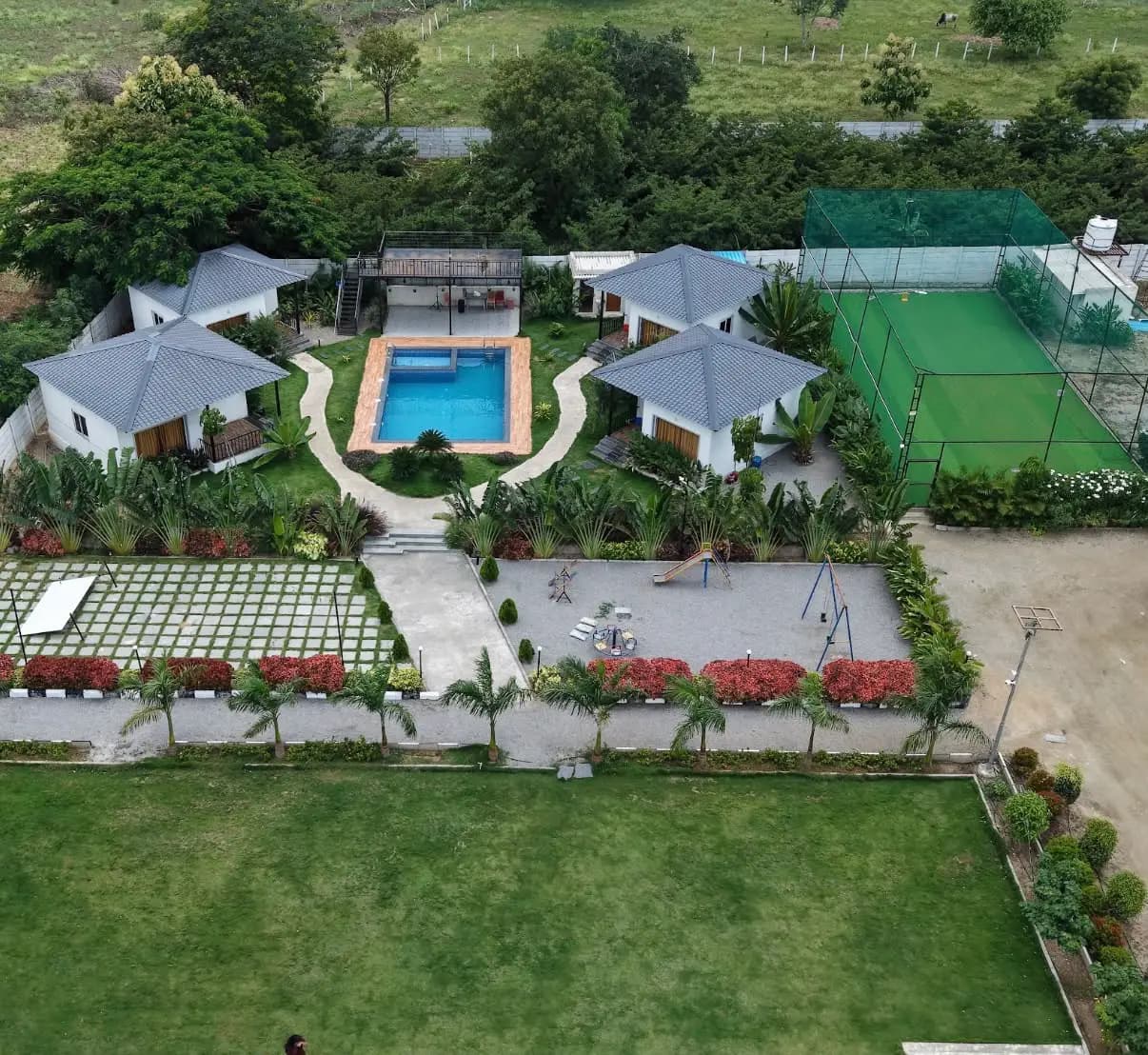 Melora Grand - Box Cricket, private farmhouse in Moinabad, Hyderabad