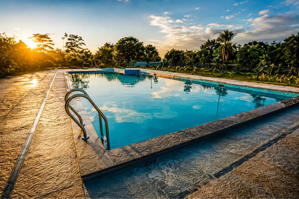 Private swimming pool at Green Arch farms, Shamshabad