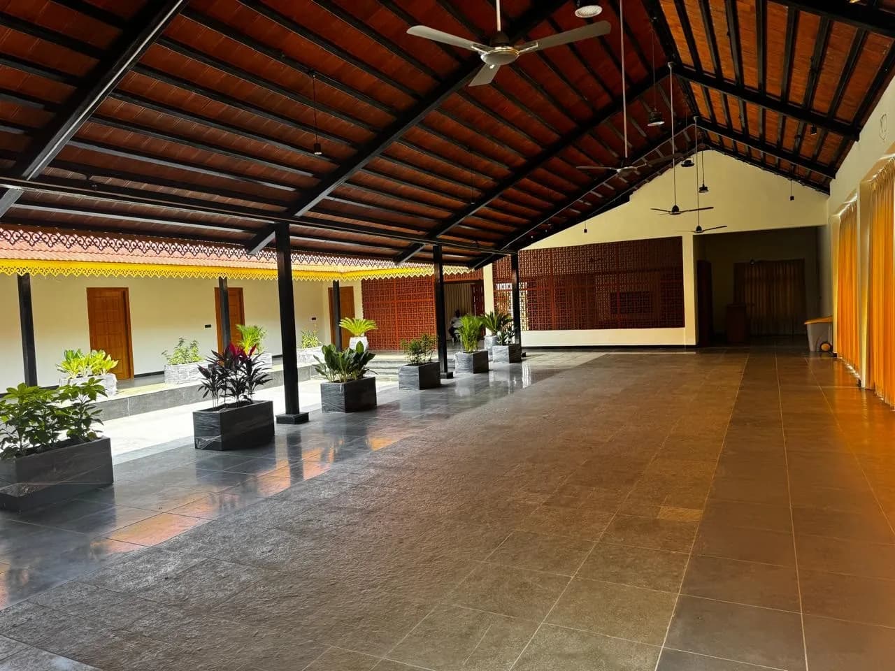 Outdoor sit-out at Vrindaradhya Resorts, Kandukur